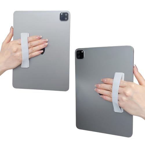 2 Pack Hand Holder Strap for iPad, Tablet & Large Phone, Handle Grip（Silvery） - size: 2 Pack-Silvery