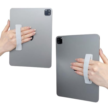 2 Pack Hand Holder Strap for iPad, Tablet & Large Phone, Handle Grip（Silvery） - size: 2 Pack-Silvery