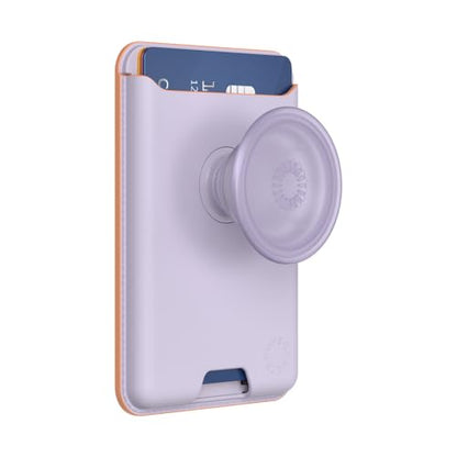 PopSockets Phone Wallet for MagSafe with Grip- Lavender - color: Lavender, style: With Grip