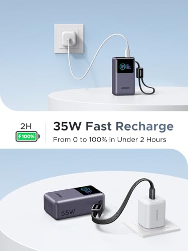 UGREEN Nexode Pro 10000mAh 45W Mini Power Bank for iPhone 18 Pro & Galaxy S26 - color: Grey