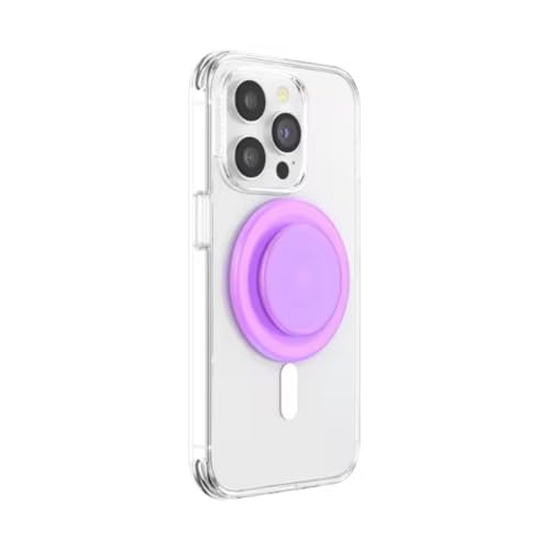 PopSockets Phone Grip for MagSafe, Magnetic Holder- Opalescent Pink - color: Pink Clear, style: MagSafe