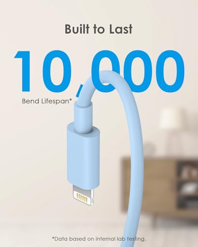 AISNI Fast Charger for iPhone 14 13 with 10 Ft iPhone Charger Cable - color: Blue, size: 10ft