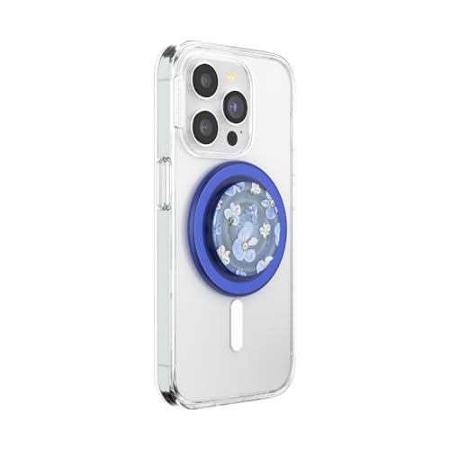 PopSockets Phone Grip for MagSafe, Magnetic Holder- Blue Fields - color: Blue Fields