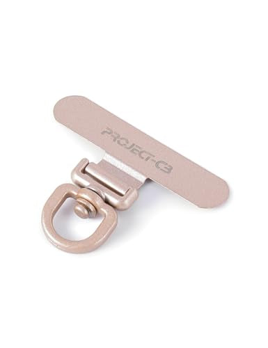 Phone Lanyard Tether Tab,Phone Strap Metal Patch,Universal Phone Lanyard Tether Patch Without Adhesive - color: Rosegold
