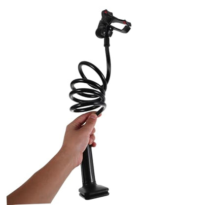 Overhead Bed Phone Stand 360° Adjustable Plastic Clip Mount