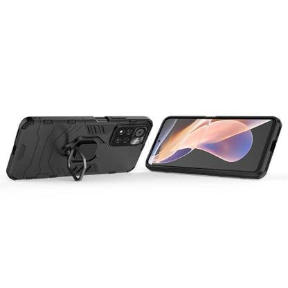 Max Power Digital Magnet Case for Xiaomi Redmi Note 11 Pro Shockproof Hard Phone Cover with Grip, Metal Ring Kickstand Bumper Shell [Compatible with Magnetic Car Mount] (Black) - color: Black, size: Xiaomi Redmi Note 11 Pro