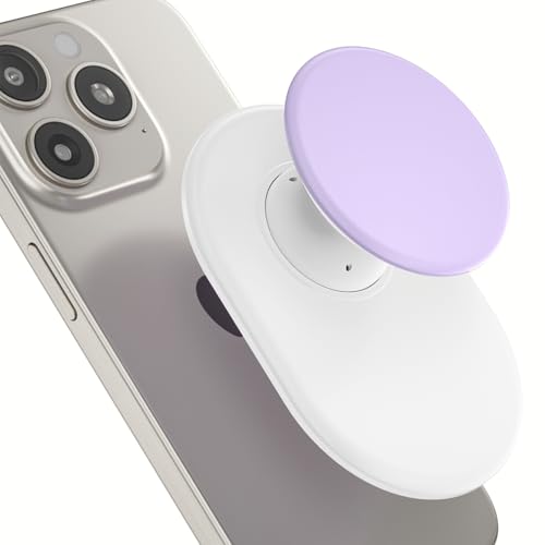 AUROX for MagSafe Phone Grip, Magnetic Phone Grip Holder Stand,White&Purple - color: White+Purple