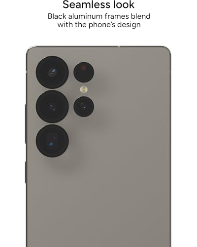 ZAGG Glass Elite Anti-Reflective Samsung Galaxy S25 Ultra Camera Lens Protector – Anti-Glare Technology, Maximum Impact & Scratch Resistance, Smudge-Free Surface, Recycled Materials - color: Black, size: Samsung Galaxy S25 Ultra