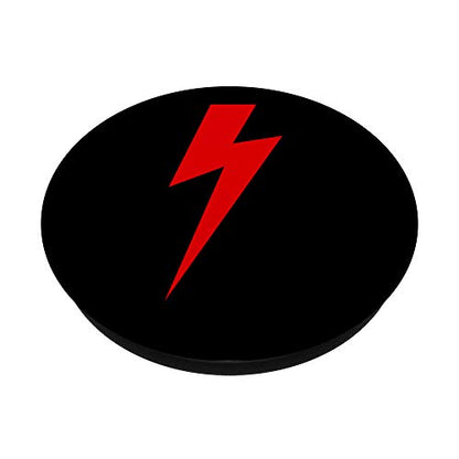 Red Lightning Bolt PopSockets PopGrip: Swappable Grip for Phones & Tablets