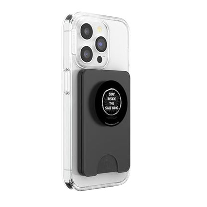 Supernatural Stay Inside the Salt Ring PopSockets PopWallet for MagSafe - style: Magnetic PopWallet