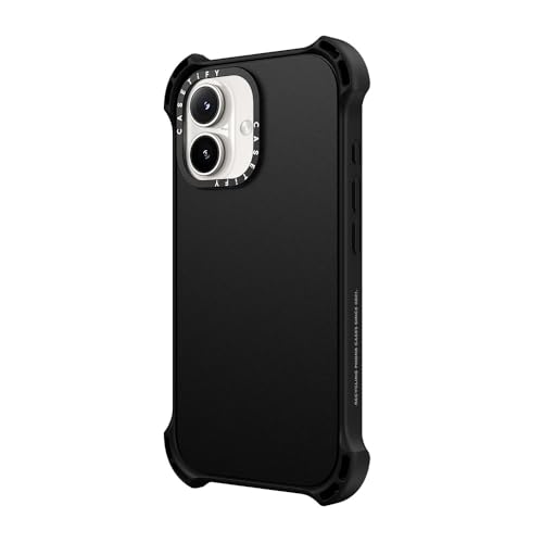 CASETiFY for iPhone 16 Case - Bounce Compatible with MagSafe Matte Black | Shockproof | 21.3 ft. 6X Military Grade Drop Protection | Matte Black - color: Matte Black, size: Iphone 16 (6.1")