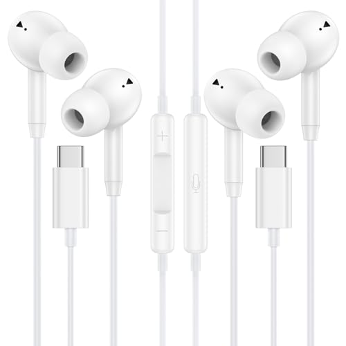 Wired Earbuds USB C Ear Buds Wired Headphones for iPhone 17e 17 Pro Max 17