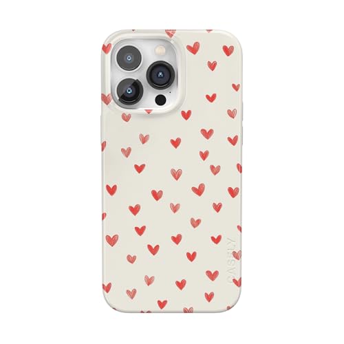 Casely iPhone 14 Pro Case | Love Letters | Doodle Hearts | Compatible with MagSafe | Classic Ultra Slim Design - color: Love Letters | Doodle Hearts, size: iPhone 14 Pro