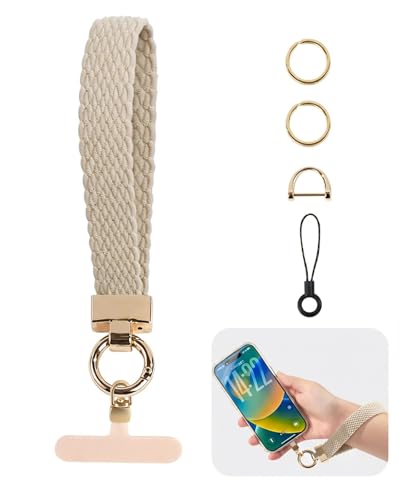 Cell Phone Wrist Strap for Women, Versatile Cell Phone Wristlet Strap - color: Beige