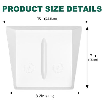 Center Console Wireless Charging Silicone Mat Compatible with Tesla Model 3 2024 Accessories Waterproof Cover Interior Pad Non-Slip Mats Phone Tray Upgrade Protector Mats (White) - color: White