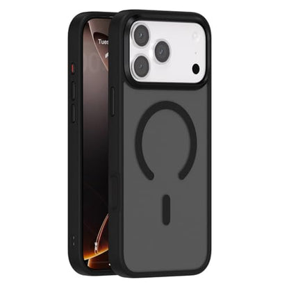 Clear Case for iPhone 17 Pro Max/17 Pro/17 Air/17, Yellowing Resistant PC Back Magnetic Case Camera Protective - color: Black, size: 17 Air