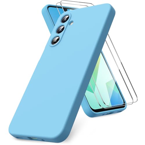 Vansdon for Samsung Galaxy A16 4G/5G Case-Sky Blue | Soft TPU Liquid Silicone Phone Case with 2 Screen Protectors, Military-Grade Protection Shockproof Slim Phone Cover - color: sky blue, size: Samsung Galaxy A16 4G/5G
