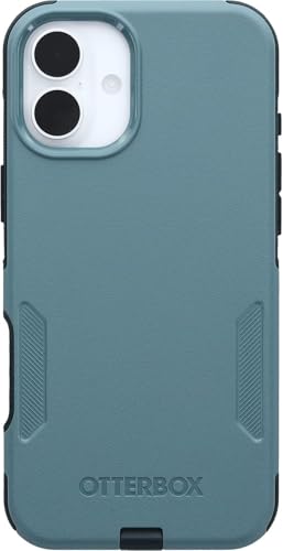 OtterBox iPhone 16 Plus – Commuter Series Slim MagSafe Case - Sagebrush | 3X Military Drop Protection - Dual-Layer Design - Pocket-Friendly - Raised Edges - Port Covers - Non-Retail Packaging - color: Sagebrush Green