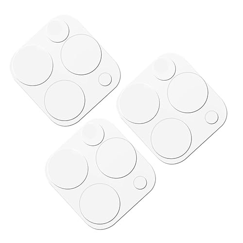 balacoo 3pcs Lens Protection Films Tempered Phone Screen Protectors Camera Lens Covers Scratch-resistant for Pro