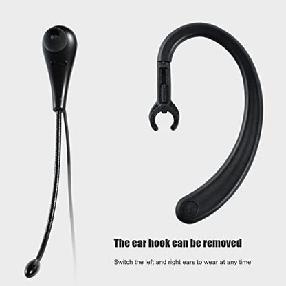 Call Center Headset Ear Hook Single Sided 3.5mm Customer Service Headphone with Microphone for Laptop Mobile Phones, Call Center Wired Headset USB for PC/Laptop/Skype/Computer