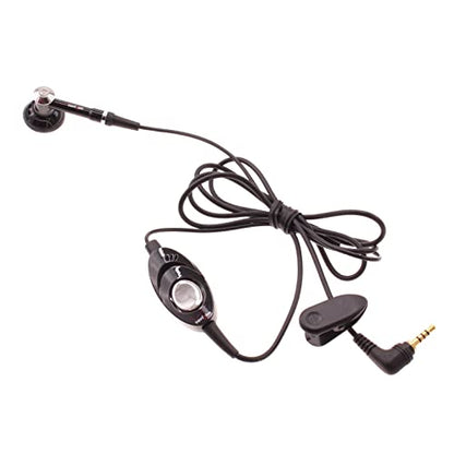 Mono Headset Wired Earphone Single Earbud 2.5mm Headphone Black Compatible with LG 1500-200 - 200C - 220C - 231C