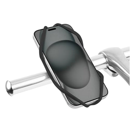 Bone Bike Tie 5, Universal Bike Phone Handlebar Mount for 4.7"-7.2" Phones - color: Black - Bike Tie 5