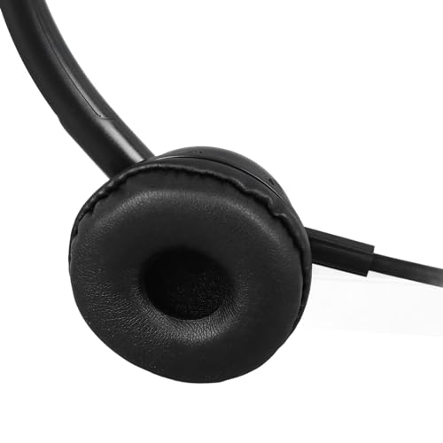 FILFEEL Single Ear Telephone Headset with Noise Cancelling Mic, Lightweight Comfortable Wired Headphone for Customer Service Call Center Online Classes Business Office Work fit Standard