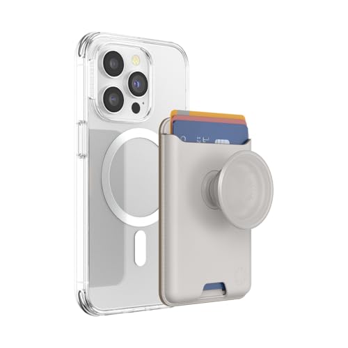 PopSockets Phone Wallet for MagSafe with Grip- Horchata - color: Horchata, style: With Grip