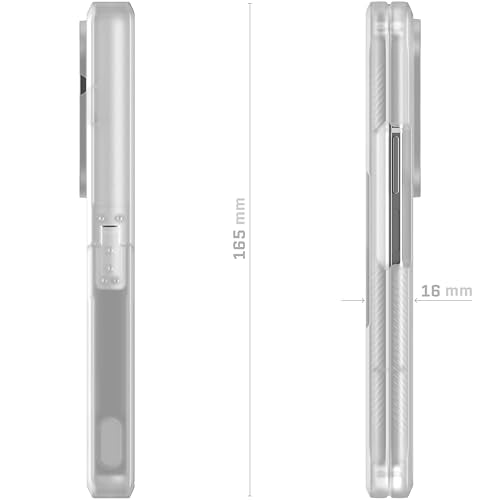 Ghostek Covert Clear Galaxy Fold 7 Case with Built-in Kickstand, MagSafe and Full Hinge Protection Designed for 2025 Samsung Galaxy Z Fold7 (8") (Clear Matte) - color: Clear Matte, size: Galaxy Z Fold 7