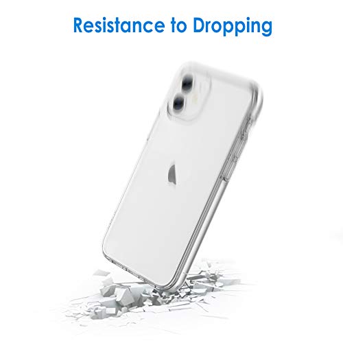 JETech Case for iPhone 12/12 Pro 6.1-Inch, Non-Yellowing Shockproof Phone Bumper Cover, Anti-Scratch Clear Back (HD Clear) - color: HD Clear