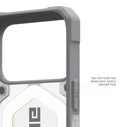 URBAN ARMOR GEAR UAG Designed for iPhone 17 Pro Case Pathfinder Clear - Compatible with MagSafe Luminous Glow in The Dark Military Grade Protective Cover, Active Neon - color: Pathfinder Clear - Active Neon