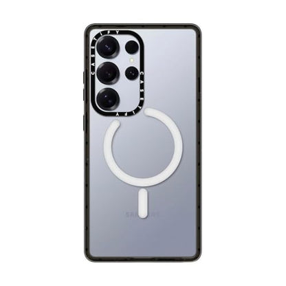 CASETiFY for Galaxy S25 Ultra Case - Impact Magnetic Clear Black | Wireless charging and MagSafe compatible | 8.2 ft. 4X Military Grade Drop Protection | Black - color: Clear Black, size: Galaxy S25 Ultra (6.9")