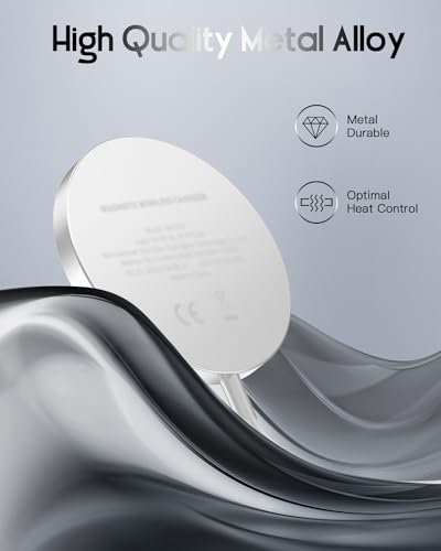 for Mag-Safe Charger, Magnetic Wireless Charger, Silver - color: Silver