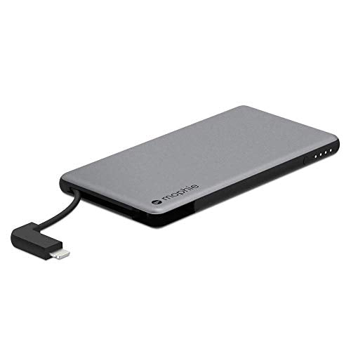 Mophie powerstation Plus Mini - External Battery with Built in cables for Smartphones - Space Gray