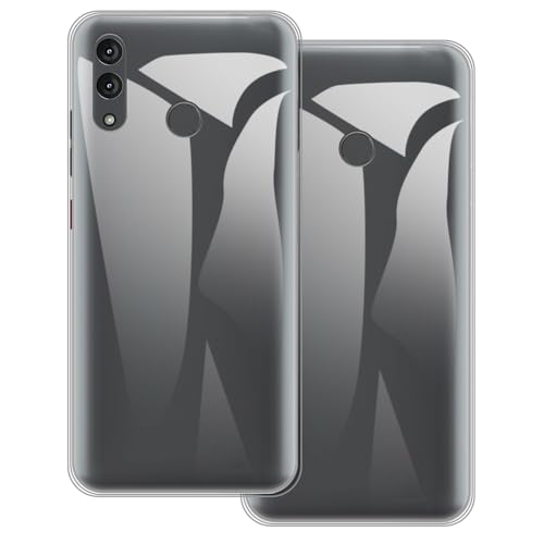 2-Pack TPU Case for Murena Teracube 2E - Clear | 6.1" Soft Flexible Gel Cover, Shockproof Anti-Scratch Protective Phone Bumper - color: Clear+Clear