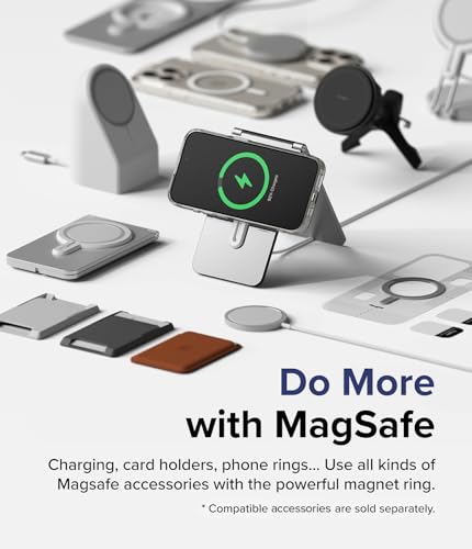 Ringke for iPhone 15 Pro Case [Fusion Magnetic Matte Clear] | Compatible with MagSafe, Oil & Dirt Resistant, Anti-Fingerprint Technology Prevents Oily Smudges, Feels Velvety Soft - size: iPhone 15 Pro