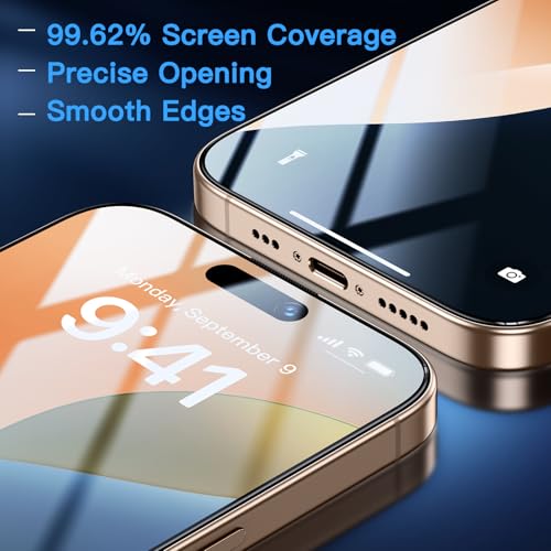 Uyiton for iPhone 16 Pro Screen Protector (Anti-Blue Light) - size: iPhone 16 Pro - 6.3 inch