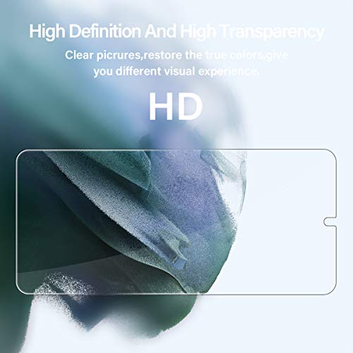 Galaxy S21 Tempered Glass Screen Protector + Camera Lens Protector [ 2 + 2 Pack ][Case Friendly] [Anti-Scratch] [Ultrasonic Fingerprint Unlock] Clear HD Glass Protective Film for Samsung Galaxy S21 - size: Galaxy S21(6.2")