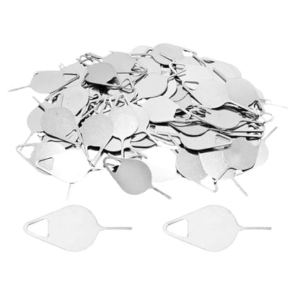 100PCS Universal Metal SIM Card Ejector Pin, Professional Tray Removal Opening Tool for Most Smartphones Tablets Mobile Devices - size: 100PCS