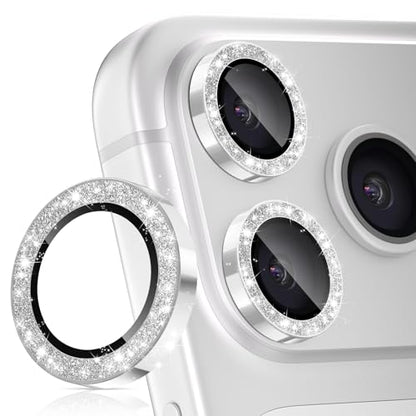 imluckies Camera Lens Protector for iPhone 17 Pro/iPhone 17 Pro Max - color: Bling Sliver