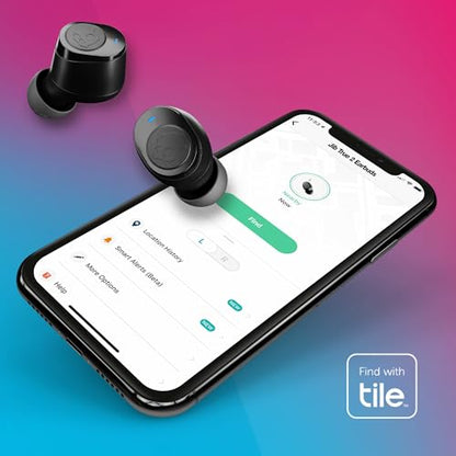 Skullcandy Jib True 2 Wireless Earbuds,Bluetooth Headphones,Up to 33 Hours Battery with Charging Case,Noise Isolating Fit,Sweat and Water Resistant,Microphone for iPhone Android-True Black,(Pack of 2) - color: True Black, size: Jib True 2 (Pack of 2)