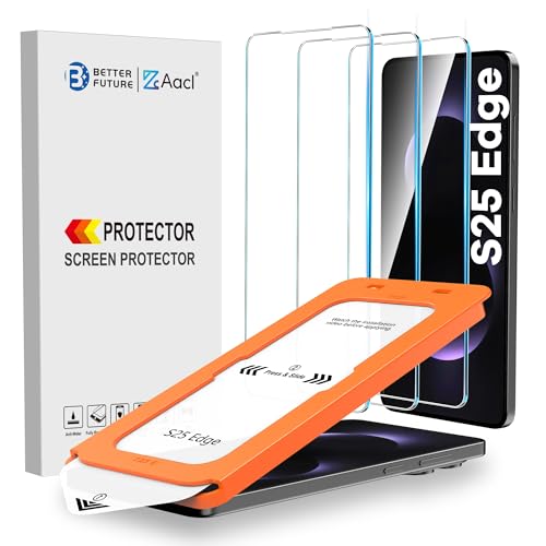 AACL 3-Pack for Samsung Galaxy S25 Edge Screen Protector Tempered Glass