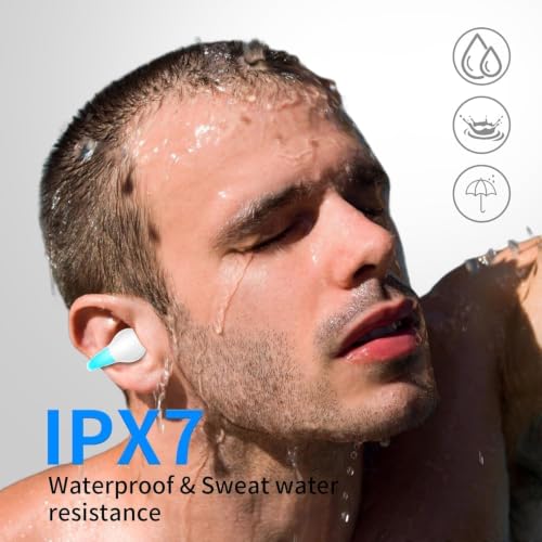 AI Language Translation Real Time Open Ear Bone Conduction Headphones, Bluetooth Clip On Earbuds Comfort with Digital Display Charging Case Sport Earphones for Running Fitness Exercise