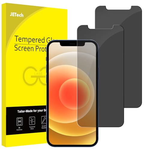JETech Privacy Screen Protector for iPhone 12/12 Pro, 2-Pack - size: iPhone 12/12 Pro