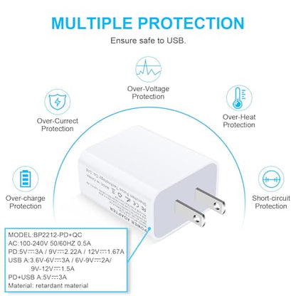 USB C Fast Charger for Samsung Galaxy A17 A16 5G A15 5G A14 5G A57 A56 A37 - color: White