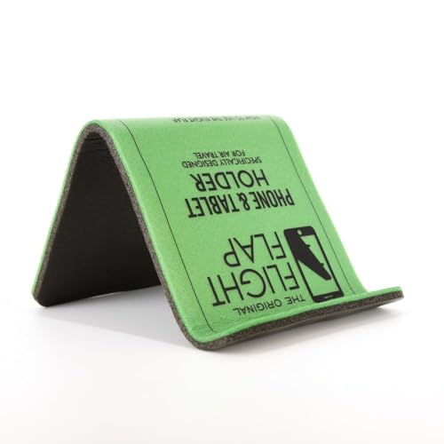 Flight Flap - Foldable Airplane Phone Holder, Travel Phone Stand, Green - color: Green, size: Large
