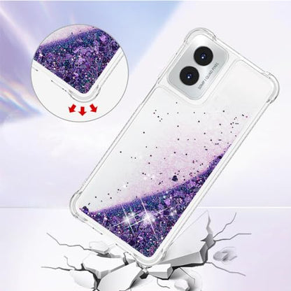 for Moto G Play 2024 Case with Screen Protector, Purple - color: Purple