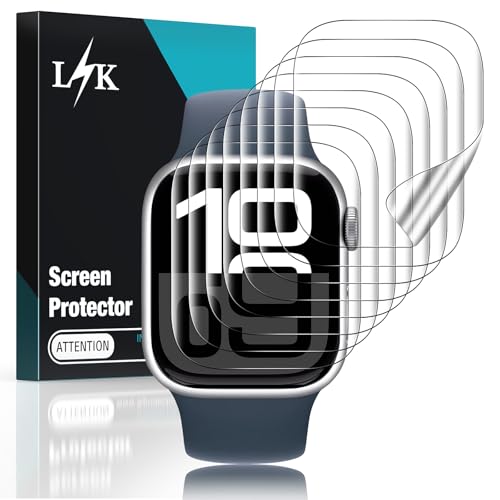 LK LϟK [8 pack] for Apple Watch Series 11/10 Screen Protector 46mm - size: Series 11/10 46mm Protector