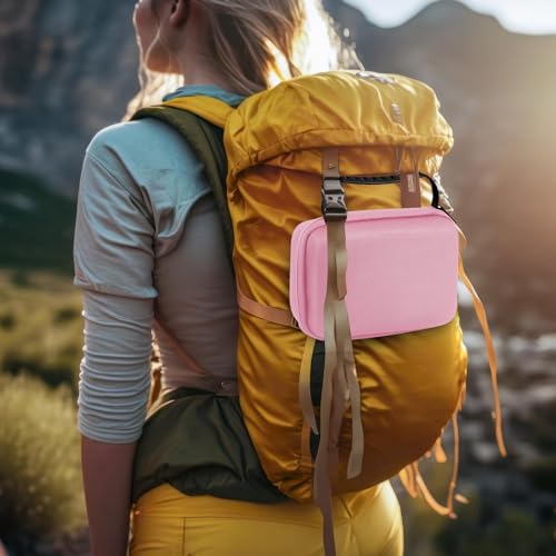 Relaxweex Hard Case with Foam, 13.5 X 9.8 X 5.5 Inch, Pink | EVA Waterproof Shockproof Case, Customizable Foam for Camera Electronics Instruments, Digital Products, with Knife - color: Pink, size: 13.5 x 9.8 x 5.5 inch