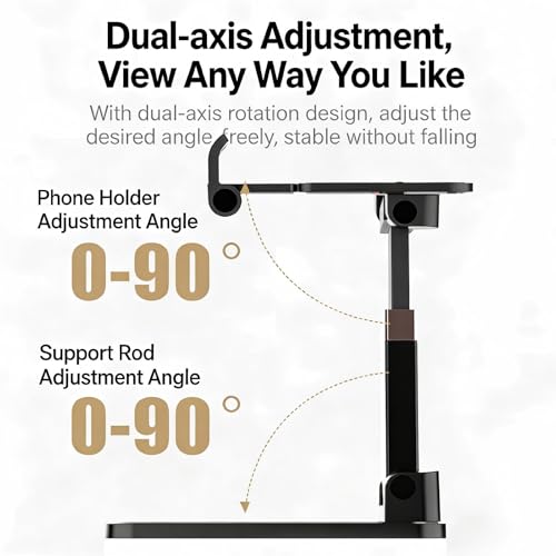 Adjustable Cell Phone Stand for Desk with All 4-10 Inches Smartphone